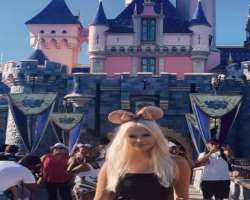 She visited Disneyland in September 2020.